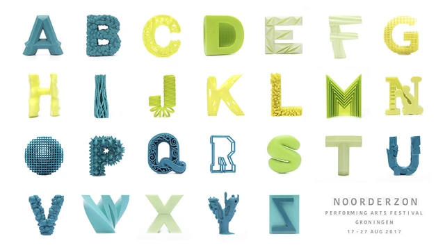 ga naar Download the complete 3d printed alphabet from Noorderzon