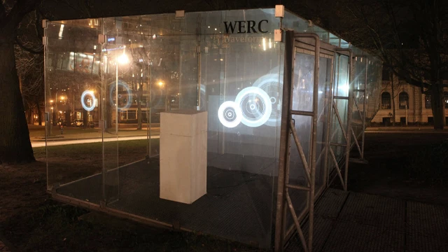 ga naar WERC creates side specifik interactive installation in the Tschumi pavilion.